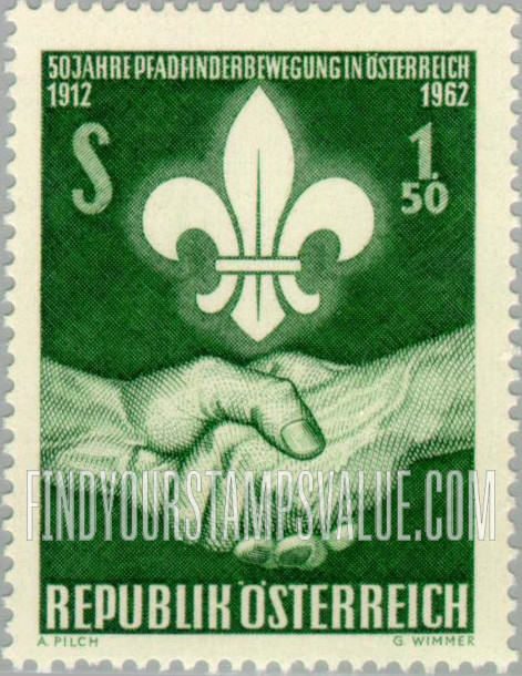FindYourStampsValue: Scout Emblem and Handshake