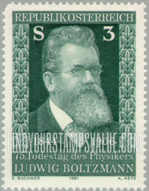 FindYourStampsValue: Ludwig Boltzmann (1844-1906), Physicist
