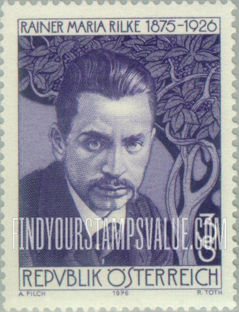 FindYourStampsValue: Rainer Maria Rilke (1875-1926), Poet