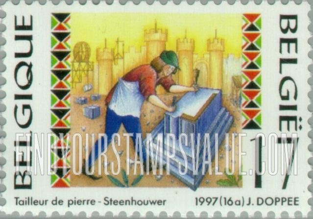 FindYourStampsValue: Craftsmen: Stone cutter