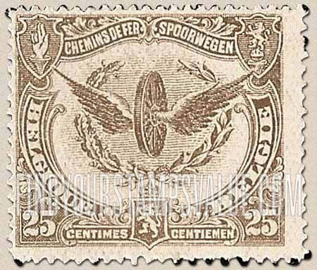 FindYourStampsValue: Parcel Post and Railway: Winged Wheel