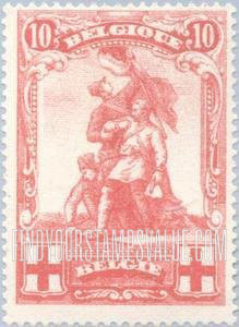 FindYourStampsValue: Semi-Postal: Merode Monument