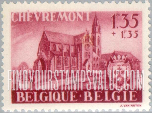FindYourStampsValue: Semi-Postal: Chevremont Basilica and Convent