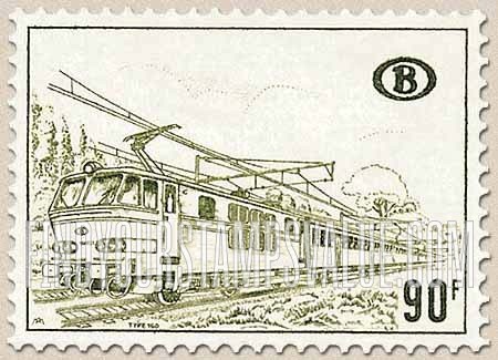 FindYourStampsValue: Parcel Post and Railway: Train going left