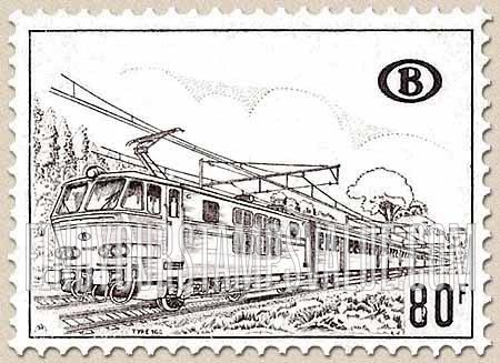 FindYourStampsValue: Parcel Post and Railway: Train going left