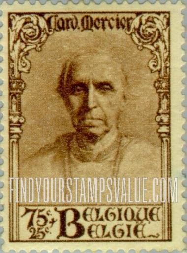 FindYourStampsValue: Semi-Postal: Désiré Cardinal Mercier