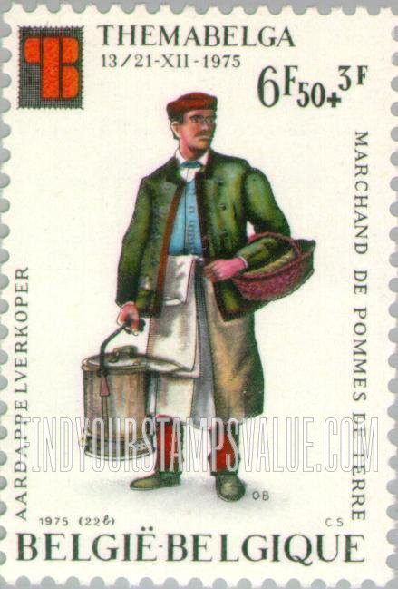 FindYourStampsValue: Semi-Postal: Potato vendor