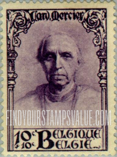 FindYourStampsValue: Semi-Postal: Désiré Cardinal Mercier