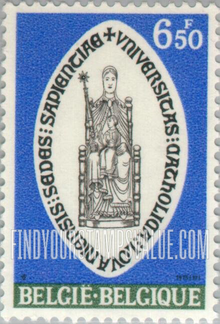 FindYourStampsValue: “Seat of Wisdom” St. Peter’s, Louvain