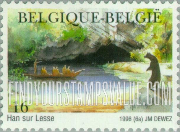 FindYourStampsValue: Tourism: Grotto of Han-Sur-Lesse