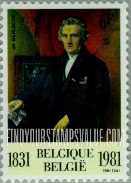 FindYourStampsValue: Baron de Gerlache, by F.J. Navez