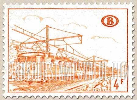 FindYourStampsValue: Parcel Post and Railway: Electric Train