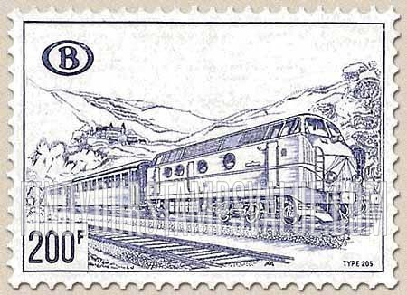FindYourStampsValue: Parcel Post and Railway: Diesel train
