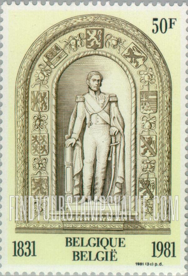 FindYourStampsValue: Leopold I, By Geefs