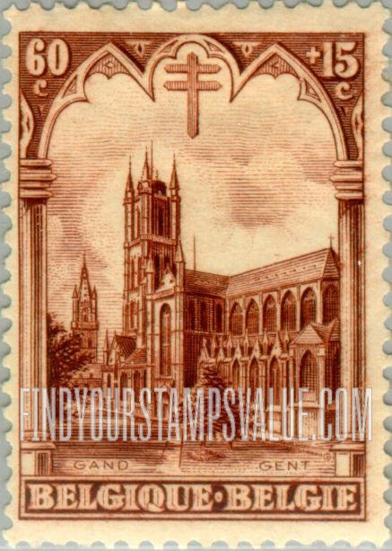 FindYourStampsValue: Semi-Postal: St. Bavon, Ghen