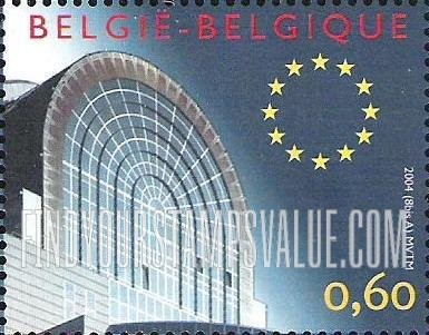 FindYourStampsValue: Expansion of the European Union: European Parliament, Brussels