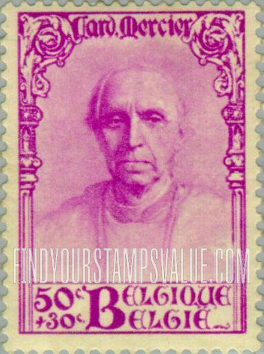 FindYourStampsValue: Semi-Postal: Désiré Cardinal Mercier