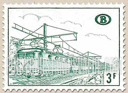 FindYourStampsValue: Parcel Post and Railway: Electric Train