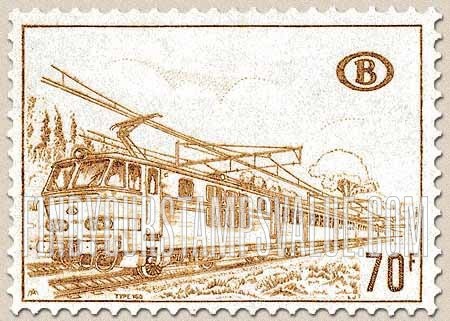 FindYourStampsValue: Parcel Post and Railway: Train going left