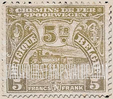 FindYourStampsValue: Parcel Post and Railway: Locomotive