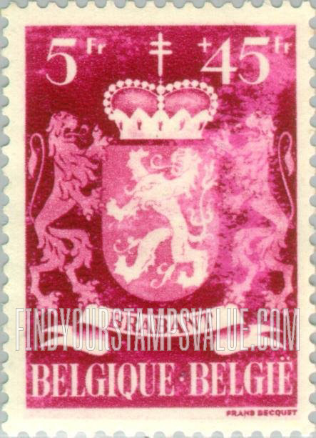 FindYourStampsValue: Semi-Postal, Arms of Provinces: Brabant