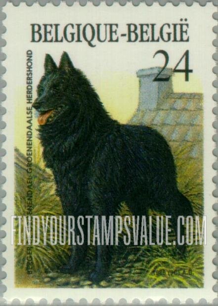 FindYourStampsValue: Dogs: Groenendael sheepdog