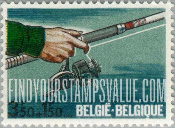 FindYourStampsValue: Semi-Postal: Fishing Rod and Reel
