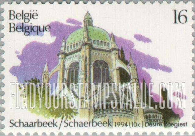 FindYourStampsValue: Tourism, Churches: Royal St. Mary’s, Schaarbeek