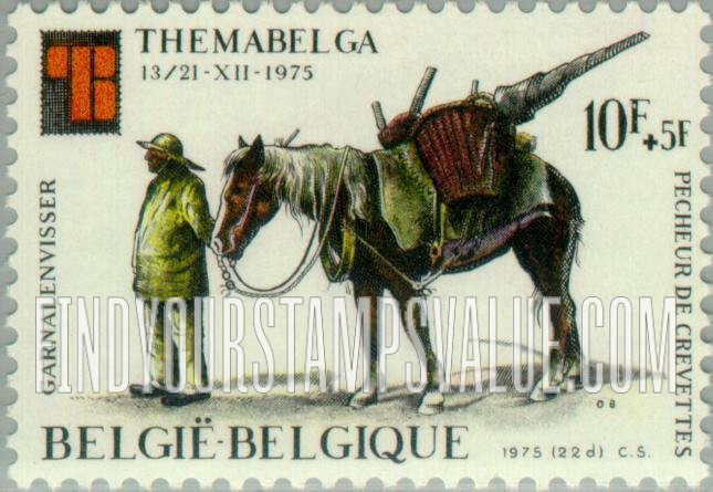 FindYourStampsValue: Semi-Postal: Shrimp fisherman with horse