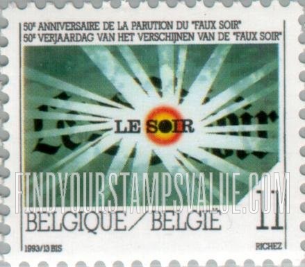 FindYourStampsValue: Publication of “Faux Soir”, 50th Anniversary