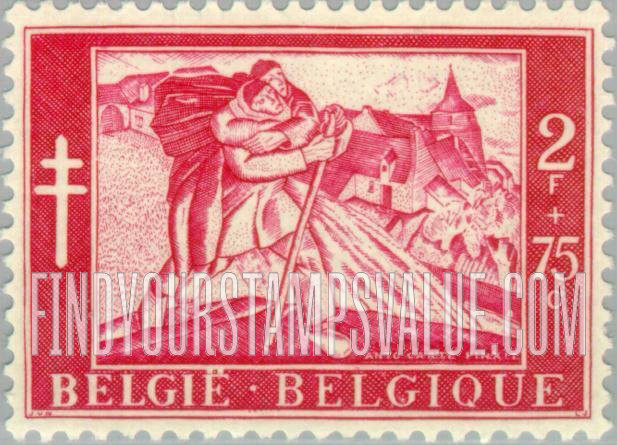 FindYourStampsValue: Semi-Postal: “The Blind Man and the Paralytic”, by Antoine Carte