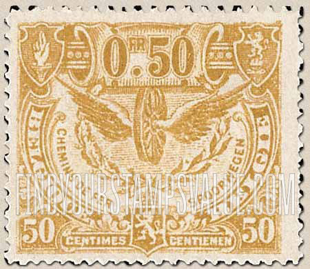 FindYourStampsValue: Parcel Post and Railway: Winged Wheel