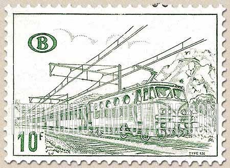 FindYourStampsValue: Parcel Post and Railway: Train going right