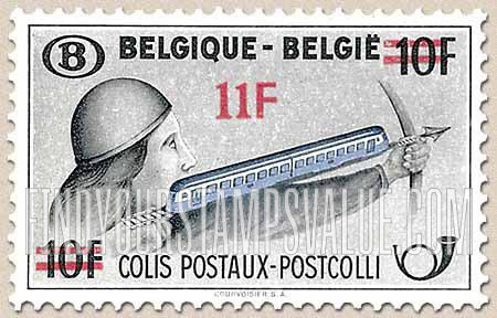 FindYourStampsValue: Parcel Post and Railway: Crossbowman with Train