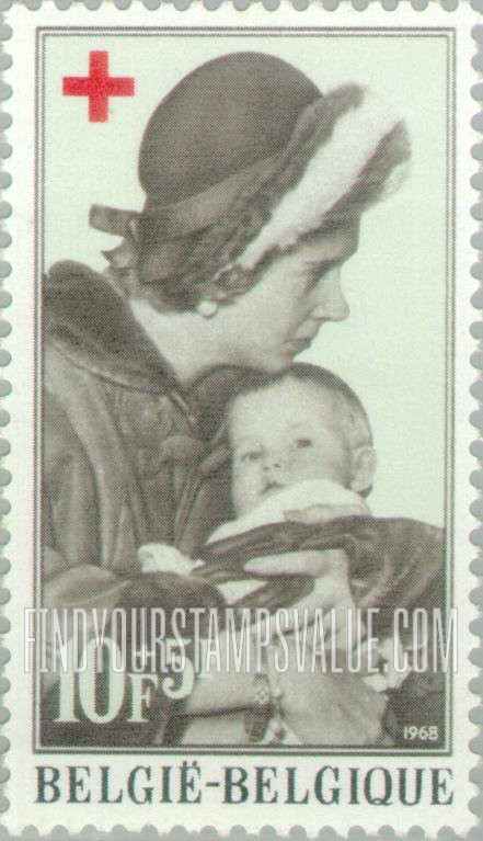 FindYourStampsValue: Semi-Postal: Queen Fabiola Holding Refugee Child from Congo
