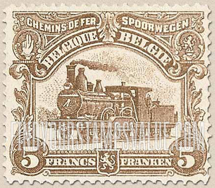 FindYourStampsValue: Parcel Post and Railway: Locomotive