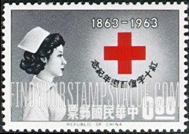 FindYourStampsValue: Nurse and Red Cross - 护士和红十字