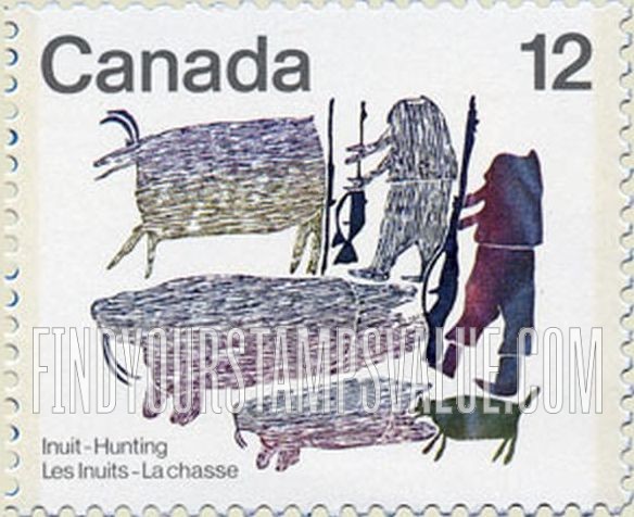 FindYourStampsValue: Inuit hunting: Walrus hunt