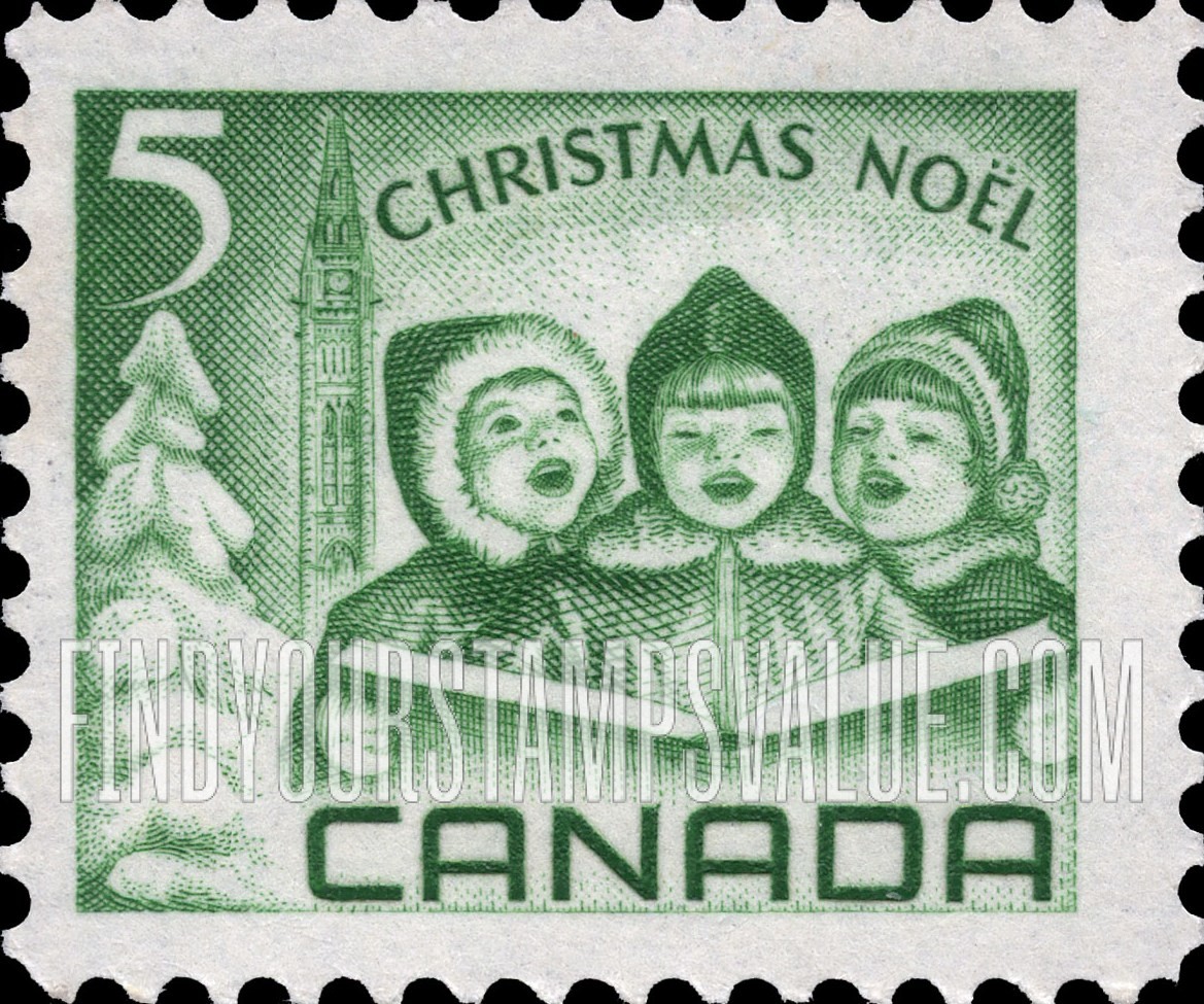 FindYourStampsValue: Singing Children and Peace Tower, Ottawa