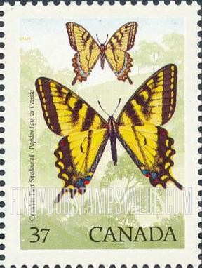 FindYourStampsValue: International Entomology Congress, Vancouver: Canadian tiger swallowtail