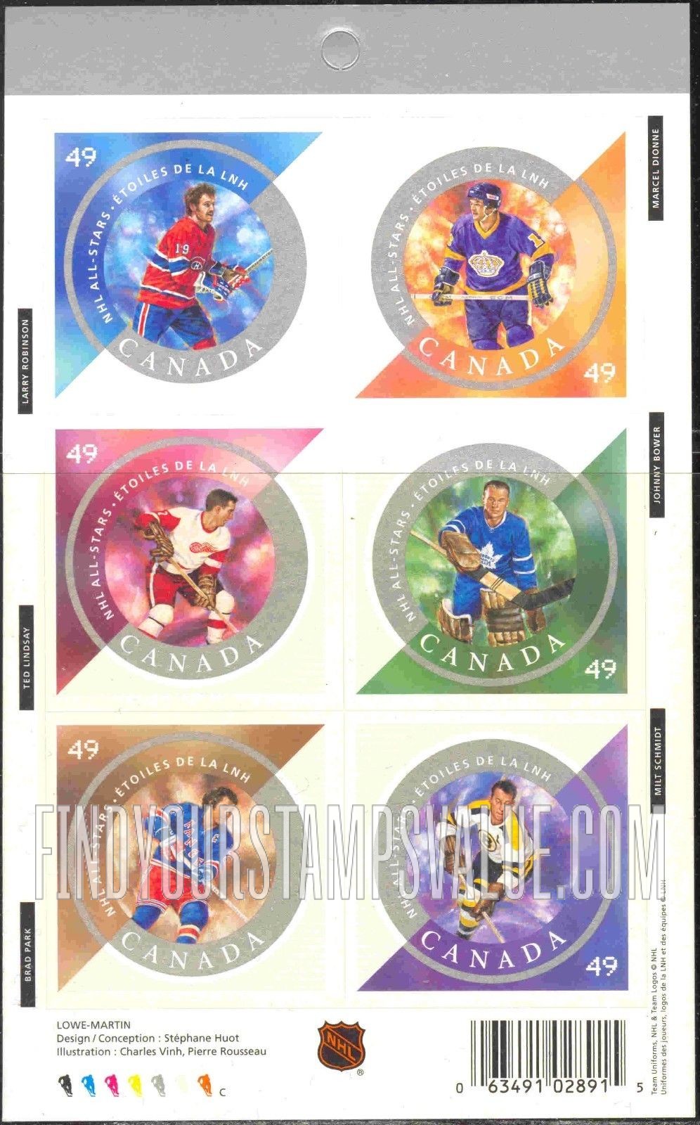 FindYourStampsValue: National Hockey League Stars