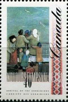 FindYourStampsValue: Arrival of Ukrainians: Leaving homeland