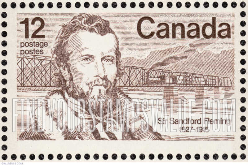 FindYourStampsValue: Sandford Fleming,Railroad Bridge