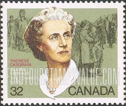 FindYourStampsValue: Therese Casgrain (1896-1981), Suffragist