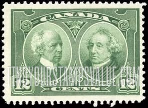 FindYourStampsValue: Laurier and Macdonald
