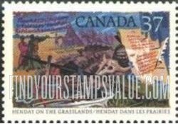 FindYourStampsValue: Anthony Henday, who traveled the Prairies in 1754