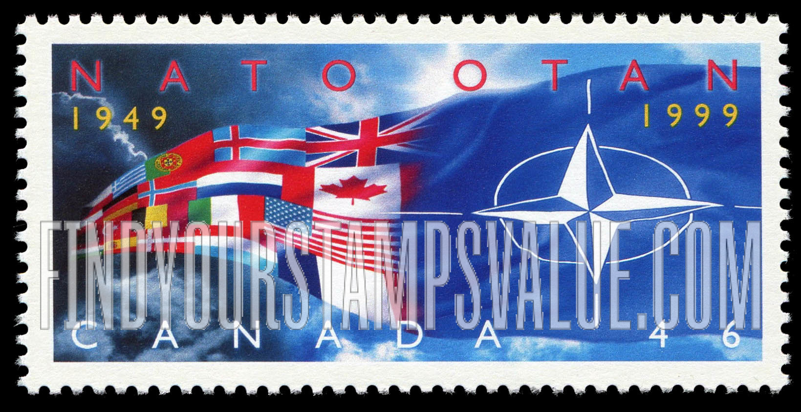 FindYourStampsValue: NATO, 50th Anniversary