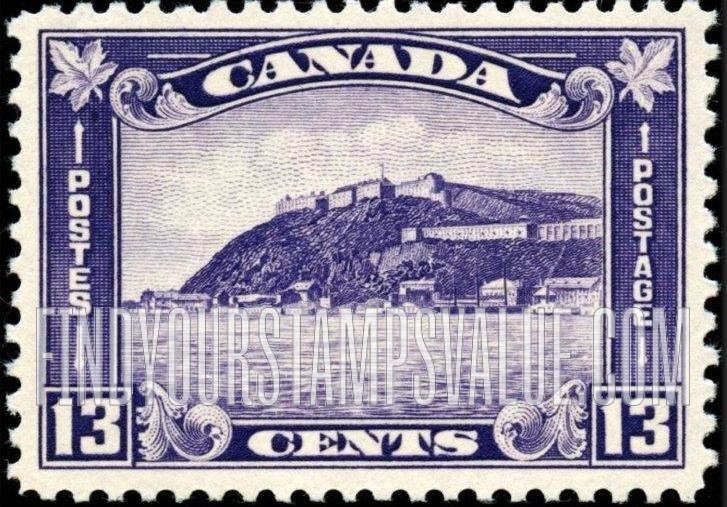 FindYourStampsValue: The Citadel at Quebec