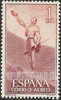 FindYourStampsValue: Air Post: Bullfight Type of Regular Issue, Dedication of the bull