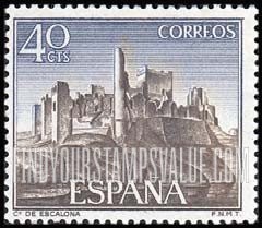 FindYourStampsValue: Escalona Castle, Toledo